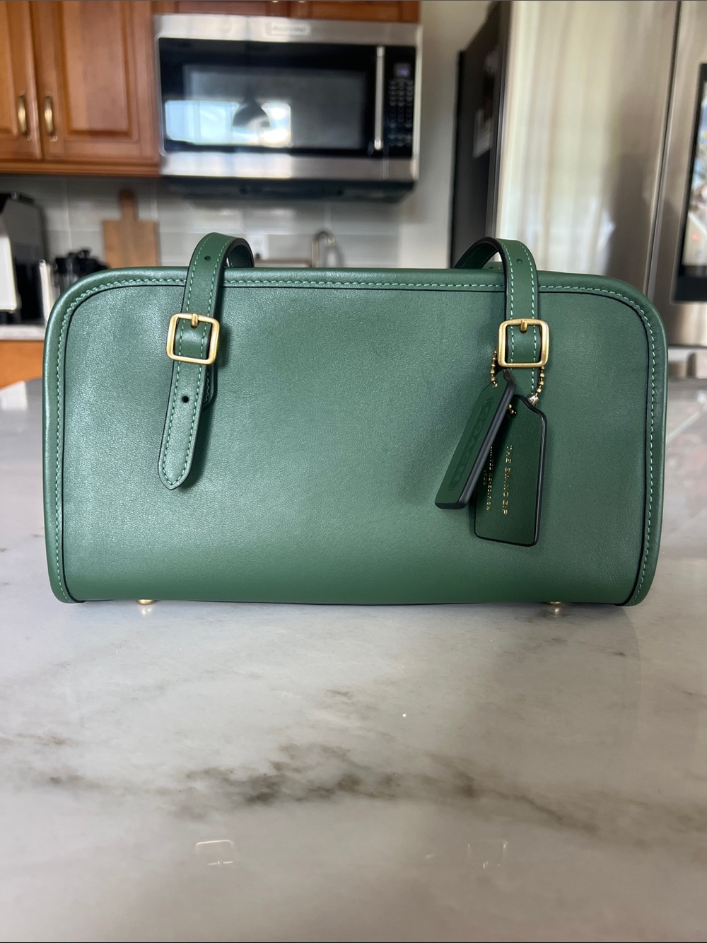 Coach Swing Zip Hunter Green Like New